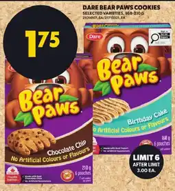 Atlantic Superstore Dare Bear Paws Cookies offer