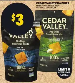 Atlantic Superstore Cedar Valley pita chips offer