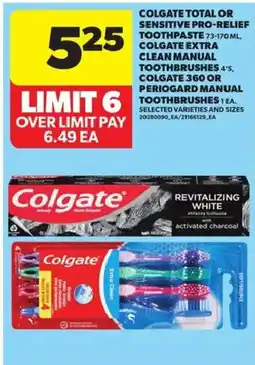Atlantic Superstore Colgate total or sensitive pro-relief toothpaste offer