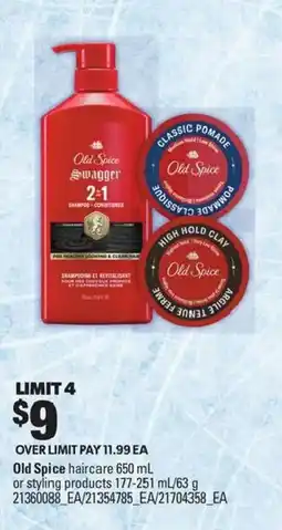 Atlantic Superstore Old Spice haircare offer