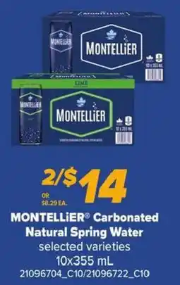Atlantic Superstore Montellier Carbonated Natural Spring Water offer