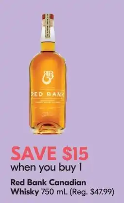 Sobeys Red Bank Canadian Whisky offer