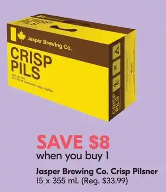 Jasper Brewing Co. Crisp Pilsner