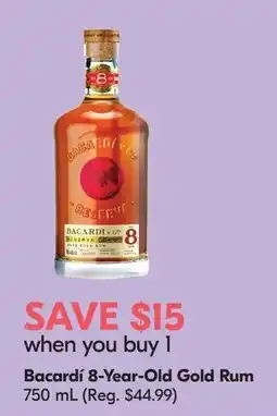 Sobeys Bacardi 8-Year-Old Gold Rum offer