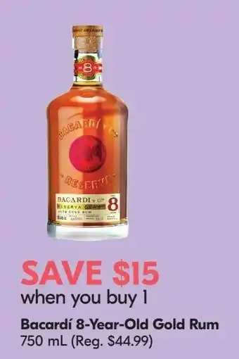 Bacardi 8-Year-Old Gold Rum