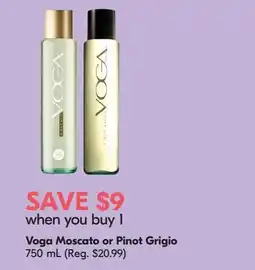 Sobeys Voga Moscato or Pinot Grigio offer