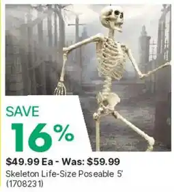 Kent Skeleton Life-Size Poseable offer