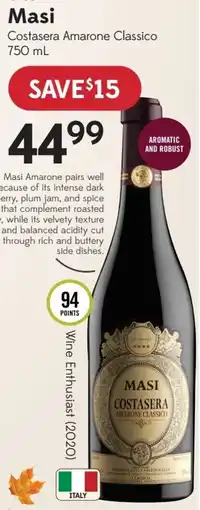Sobeys Masi Costasera Amarone Classico offer