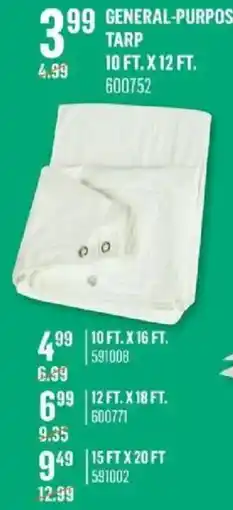 Canac General-purpose tarp offer