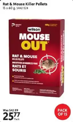 Home Hardware Wilson mouse out rat & mouse killer pellets offer