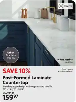 Home Hardware Stretta Post-Formed Laminate Countertop offer