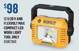 Canac DeWalt 12 V/20 V and Flexvolt Max compact LED work light offer