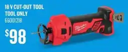 Canac Milwaukee 18 V cut-out tool offer