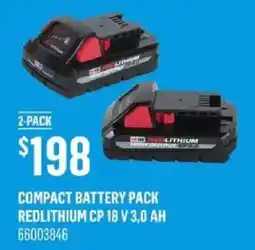Canac Redlithium compact battery pack offer