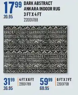 Canac Dark abstract ankara indoor rug offer