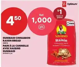 Atlantic Superstore Sunmaid cinnamon raisin bread offer