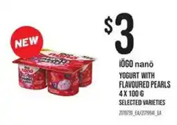 Atlantic Superstore iogo nano yogurt with flavoured pearls offer