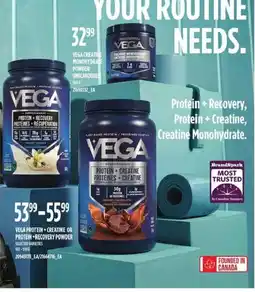 Atlantic Superstore Vega protein + creatine or protein + recovery powder offer