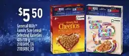Atlantic Superstore General Mills Family Size Cereal Selected Varieties offer