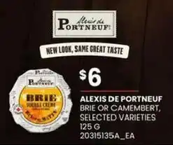 Atlantic Superstore Alexis de Portneuf brie or camembert offer
