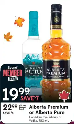 Sobeys Alberta Premium or Alberta Pure offer