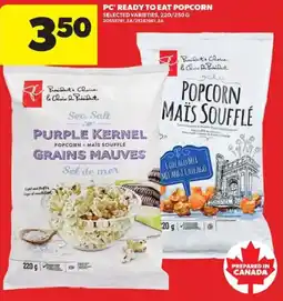 Atlantic Superstore PC ready to eat popcorn offer