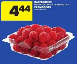 Atlantic Superstore Raspberries offer