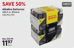 Home Hardware Omni Max alkaline batteries offer
