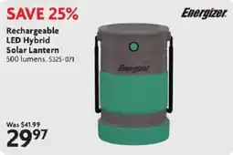 Home Hardware Energizer rechargeable led hybrid solar lantern offer