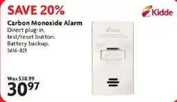 Home Hardware Kidde carbon monoxide alarm offer