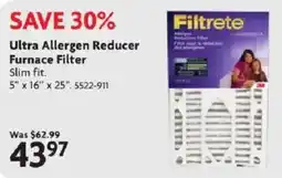 Home Hardware Filtrete Ultra Allergen Reducer Furnace Filter offer