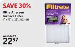 Home Hardware Filtrete Ultra Allergen Furnace Filter offer