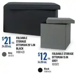 Canac Foldable Storage Ottoman offer