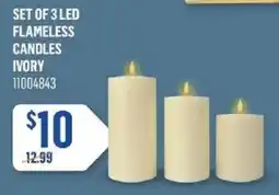 Canac led flameless candles ivory offer