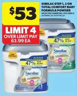 Atlantic Superstore Similac step 1 2 or total comfort baby formula powder offer