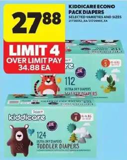 Atlantic Superstore Kiddicare econo pack diapers offer