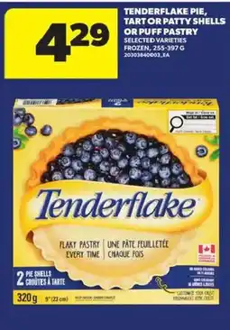 Atlantic Superstore Tenderflake pie tart or patty shells or puff pastry offer