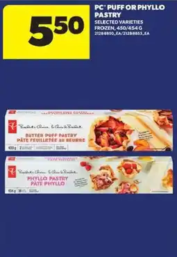 Atlantic Superstore PC puff or phyllo pastry offer