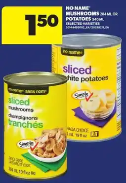 Atlantic Superstore No Name sliced mushrooms offer