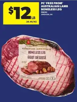 Atlantic Superstore PC Australian lamb boneless leg offer