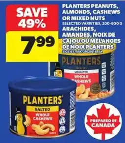 Atlantic Superstore Planters peanuts, almonds, cashews or mixed nuts offer