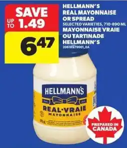 Atlantic Superstore Hellmann's real mayonnaise or spread offer