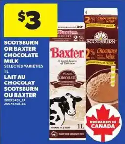 Atlantic Superstore Baxter chocolate milk offer