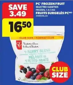 Atlantic Superstore PC frozen fruit selected varieties offer