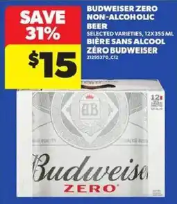 Atlantic Superstore Budweiser zero non-alcoholic beer offer