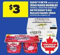 Atlantic Superstore siggi's skyr nano bubbles offer