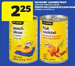 Atlantic Superstore No Name canned fruit selected varieties offer