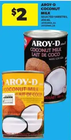 Atlantic Superstore Aroy-d coconut milk offer