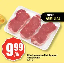 Bonanza Bifteck de contre-filet de bœuf offer