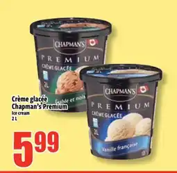 Bonanza Crème glacee Chapman's Premium offer